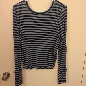 Striped Long-Sleeve Women's Top